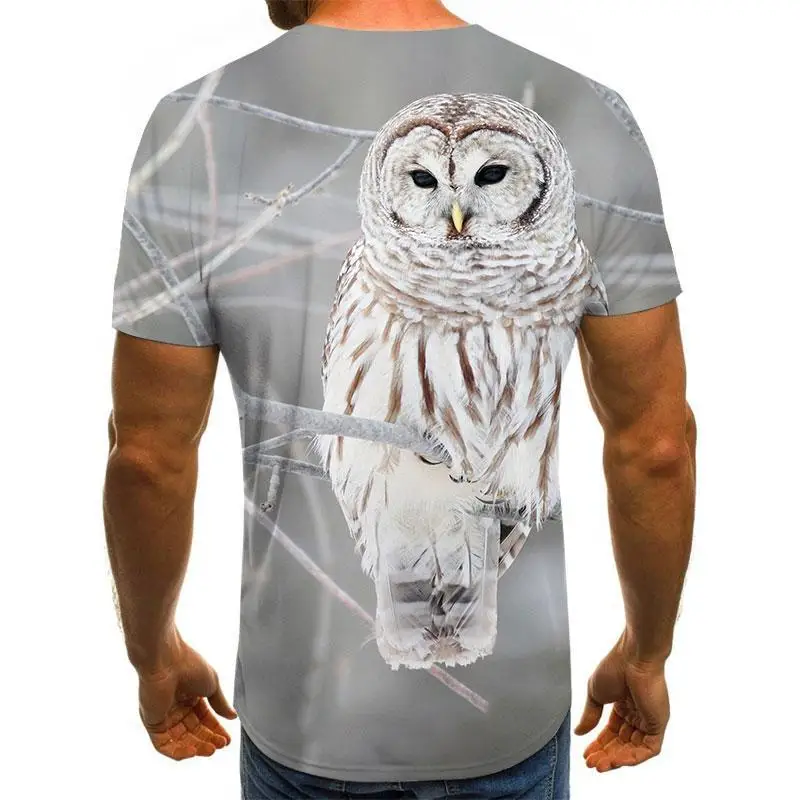 2021 summer new style 3D printing birds men's and women's casual T-shirt fashion trend young handsome T-shirt top 2021 summer new style 3D printing birds men's and women's casual T-shirt fashion trend young handsome T-shirt top