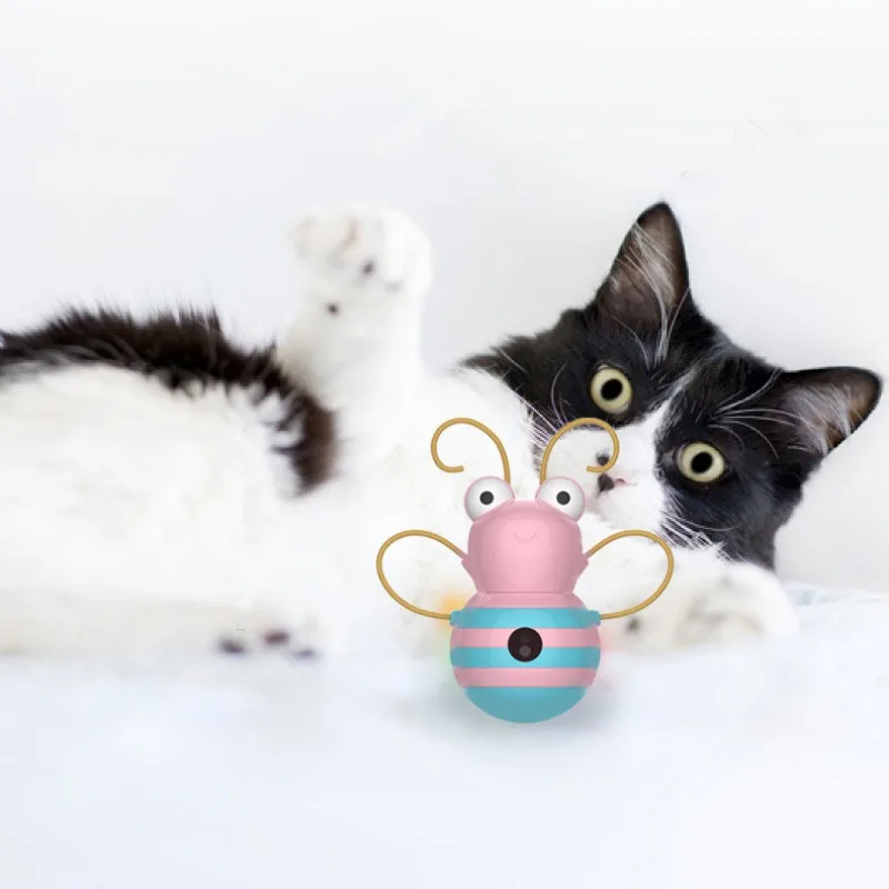 Кот неваляшка встряхнуть пчелиная одежда утечка еда игрушка для домашней собаки Интерактивная закуска с подачей обучающая игрушка для домашних животных