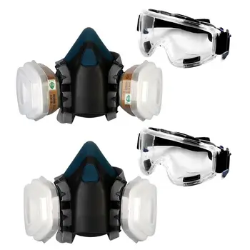 

Full Facemask Respirator Gas Mask Filter Dust Protective Facepiece For Paint