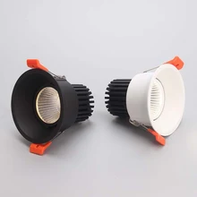 Puluoti мини круговой гостиной антибликовый Встраиваемый светодиодный прожектор