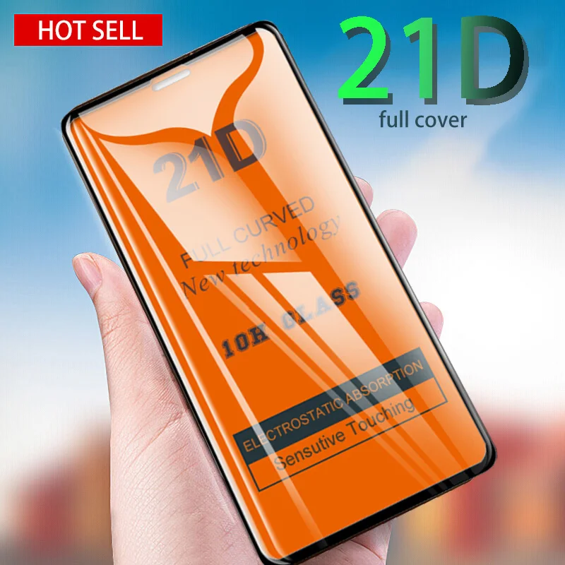21d закаленное стекло для huawei p20 p30 lite pro Защита экрана для huawei mate 20 30 lite pro y6 полное покрытие стеклянная пленка