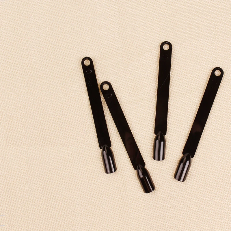 50PCS False Fake Nail Practice Polish UV Gel Salon Pro Display Chart Tool Fan-shaped Decorated Nail Art Tip Gel Decoration Stick (20)