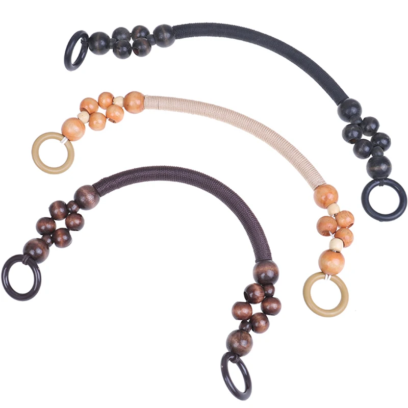 Correa de cuerda de plástico de madera para bolso, correa para el hombro, repuesto para bolso, 46cm, 1 unidad, nuevo
