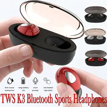 

K3 Wireless Bluetooth Earbuds Twins Stereo Earphone With Charging Box Waterproof Touch Control Headset