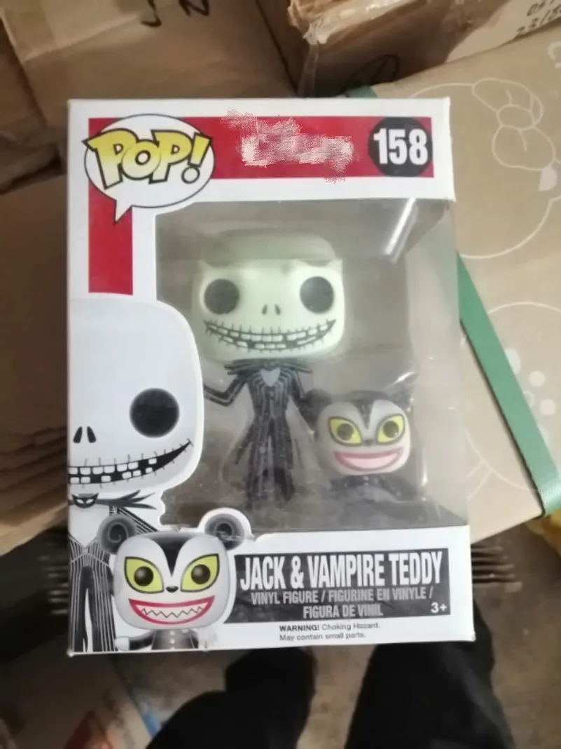 

Exclusive Funko pop Official Jack Skellington & Vampire Vinyl Action Figure Collectible Model Toy with Original Box