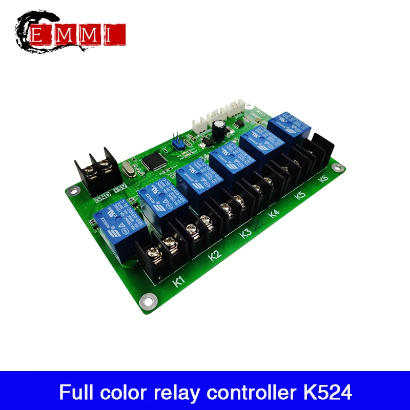 Full color relay controller K524timing function instead of timer and delayadjust brightness6-way power switch controlHD-K524