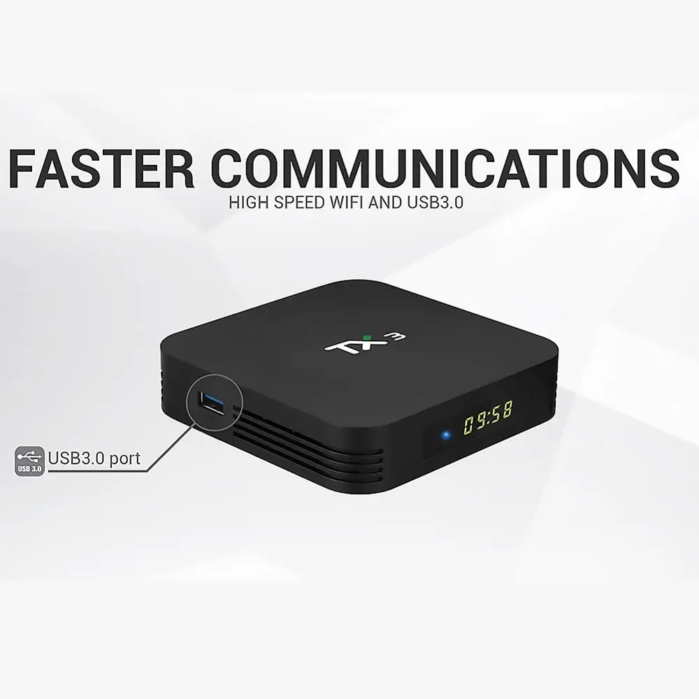 Tanix TX3 S905X3 Android 9.0 Smart TV Box 4GB+64GB 4GB+32GB 4K HDMI2.1 Home Media Player WiFi Set Top Box