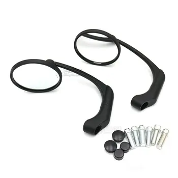 

black chrome silver motorcycle rear view mirrors scooter parts motorbike rearview mirror for honda suzuki yamaha harleymirrors