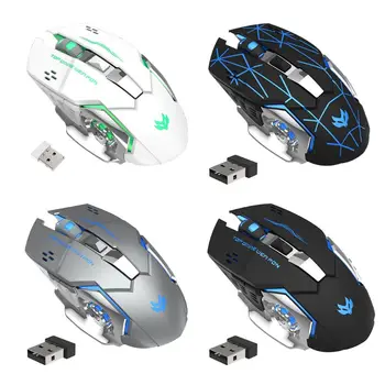 

2.4Ghz Wireless Gaming Mouse 2400 Adjustable DPI Charging Mute Optical Mice for Home/Office Pc Laptop