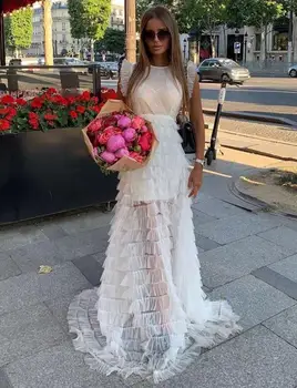 

Women's luxury Sexy Lace White webpage Festival top dress women's designer party top dress