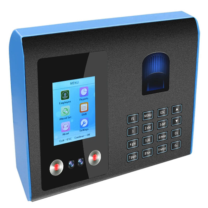 YK-FA01 Face Recognition Time Card Machine Face Sign-In Machine Fingerprint Facial All-In-One Employee Punch In Device