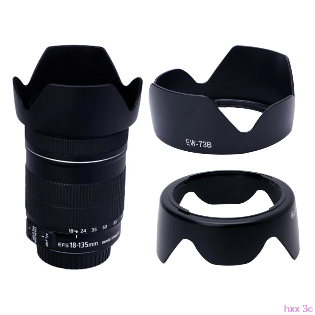 Camera Lens Hood Canon EF-S 18-135mm F3.5-5.6 IS EW-73B