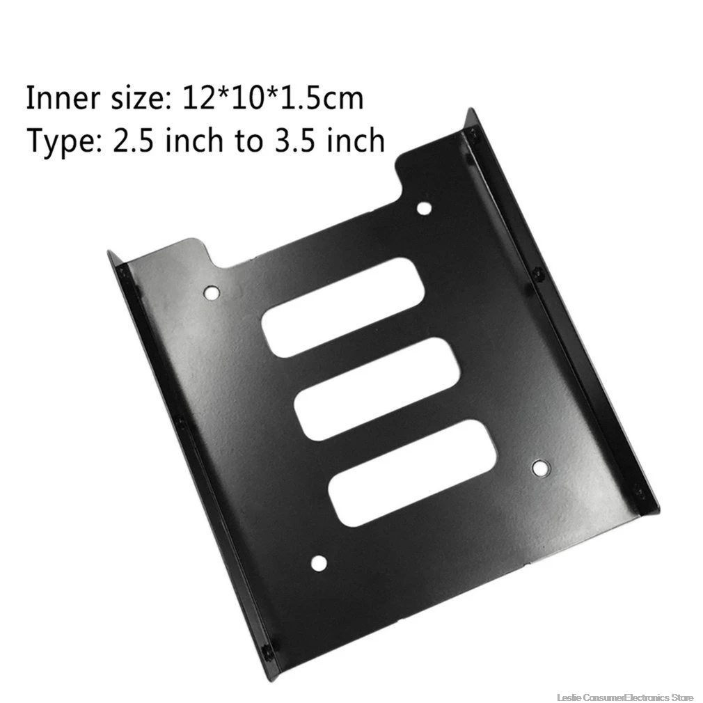 Горячая новинка Профессиональный 2,5 дюймов до 3,5 дюймов SSD HDD металлический переходник-салазки жесткий диск SSD Монтажный кронштейн держатель для ПК черный