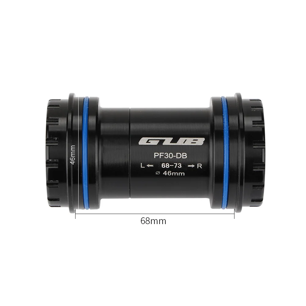 Черный GUB велосипедные нижние кронштейны BB68MM PF30 Пресс Fit Нижний Кронштейн MTB дорожный велосипед средней оси с замками SRAM DUB Chainwheel - Цвет: Черный
