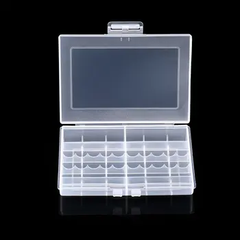 

Transparent Hard Plastic Case LEISE 8002 Batteries Storage Case Holder Storage Battery Box For 10 x AA or 14 x AAA Battery