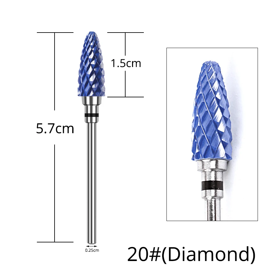 20 Alileader Nail Draill For Electric Drill Ceramic Drill Nail For Nail Art Instrument Safe Cutter For Cutter Manicure - Цвет: 20