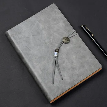 

Logo Name Customize New Leather A5 Notebook Journal Diary Planner Notepad Note Pads Office School Supplies Kids Student Gift