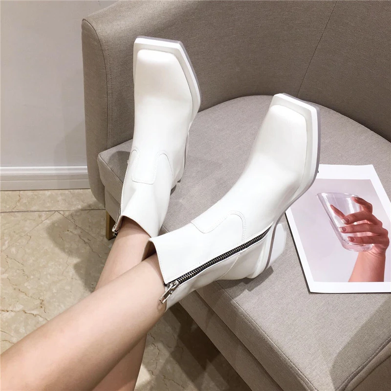 

Siddons Autumn Women Chelsea Boots Leather Ankle Boot For Women Casual Motorcycle Shoes Woman Winter Luxury Designer Botas Mujer