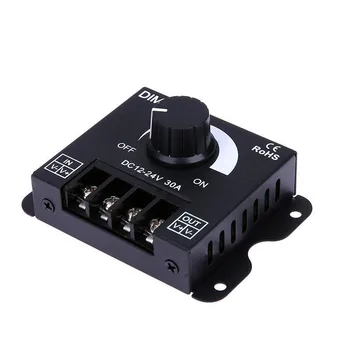 

Hot LED Switch Dimmer DC 12 24V 30A Adjustable Bright Lamp Strip Driver Power H1