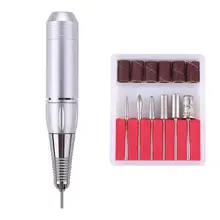 Профессиональная электрическая Тихая дрель для ногтей маникюрная машинка набор пилок для ногтей инструменты для маникюра Инструменты для педикюра пилочки для ногтей набор инструментов