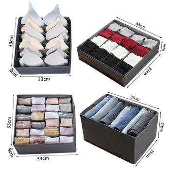 Jeans Organization Storage Box Closet Organizer For Underwear Clothing Organization System Socks Pants Drawer Organizers Cabinet 6