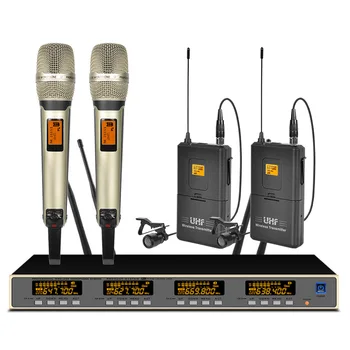 

Professional UHF Wireless Microphone System 9000 Handheld Lapel Microphone for Stage Performance School Microphone Wireless