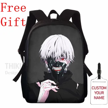 

Anime Tokyo Ghouls Ken Kaneki Cosplay Canvas Backpack Multifunctional Children Gift Bagpack Laptop Bag Lightweight School Bag