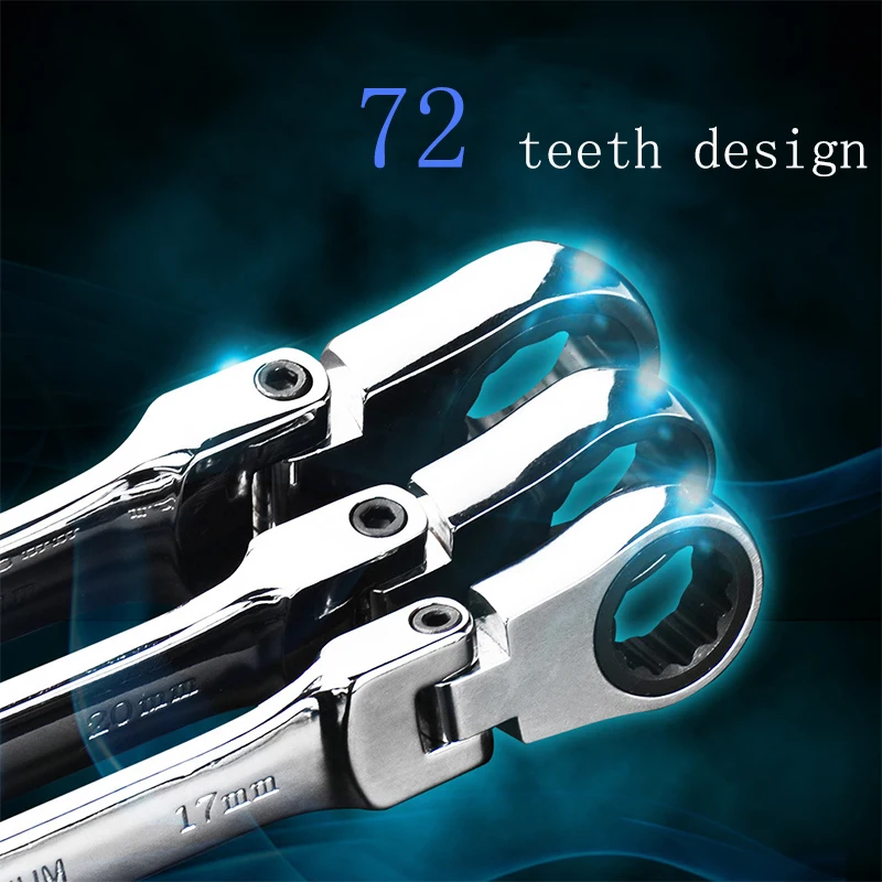 

Ratchet Combination Metric Wrench Set Fine Tooth Gear Ring Torque and Socket Wrench Set Nut Tools for Repair A Set of Wrench