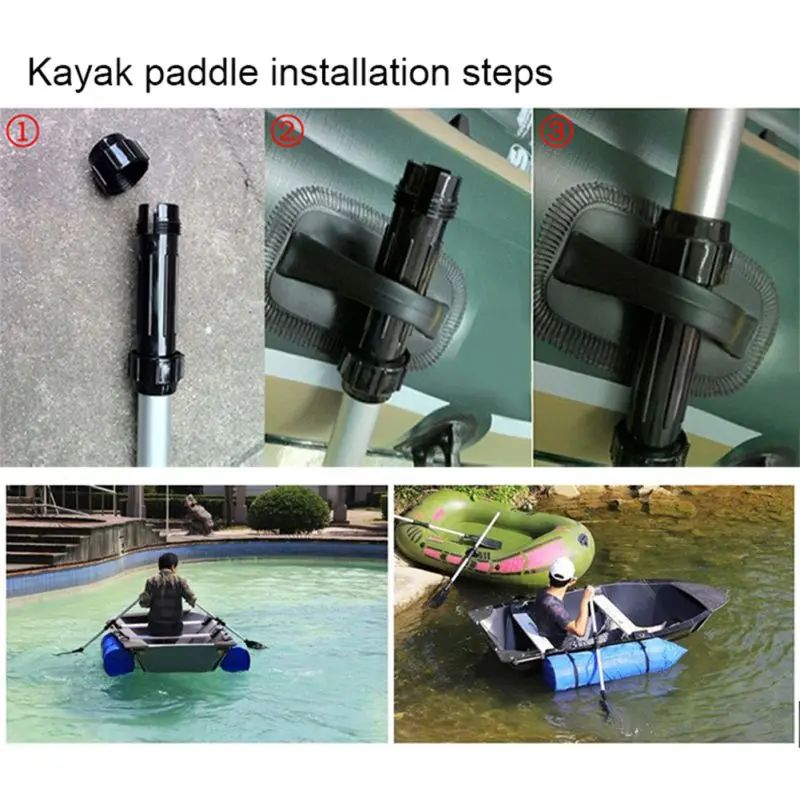 2 шт. алюминиевый сплав съемные плавающие весла на плаву Каяк Лодка рафтинг весло каноэ весло гребли аксессуары