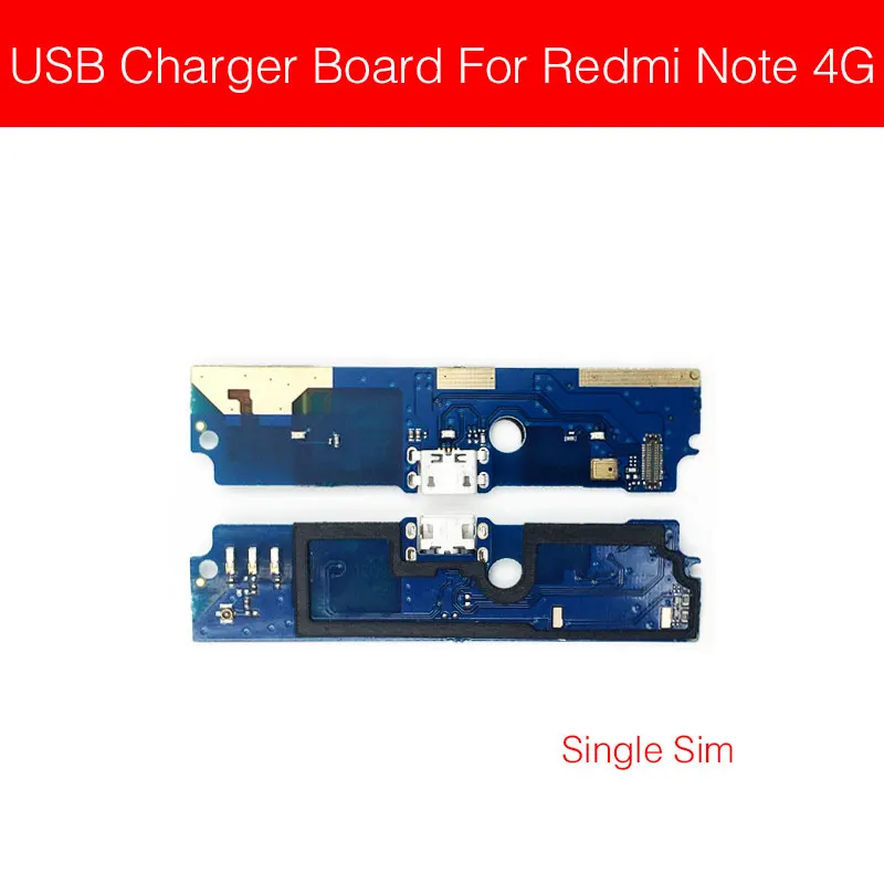For RM Note4g singal Usb разъем для зарядки порт плата для Xiaomi Redmi Note 3 3g 4 4g 4X5 5A 6 7 8 Pro Usb зарядное устройство разъем модуль Плата Замена - Цвет: For RM Note4g singal