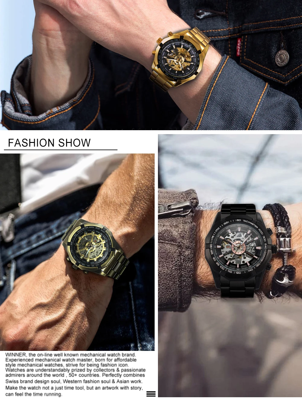 Серебристые водонепроницаемые мужские часы со скелетом из нержавеющей стали, роскошные брендовые прозрачные Механические Мужские наручные часы Forsining