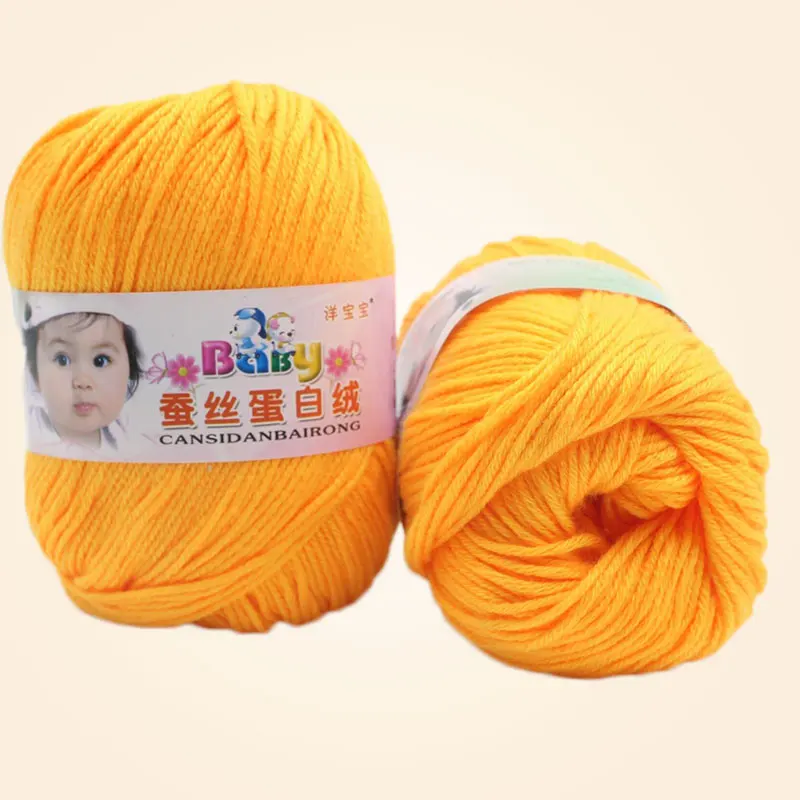 Чистый шерстяной теплый шелк кашемир детский Косынка фоторазмер 50 г|Нитки для