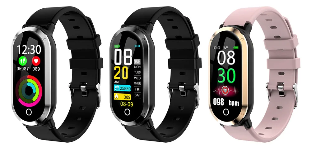 MODOSON Bluetooth умный Браслет T1 монитор сердечного ритма спортивный фитнес-трекер Smartband кровяное давление для мужчин и женщин браслет