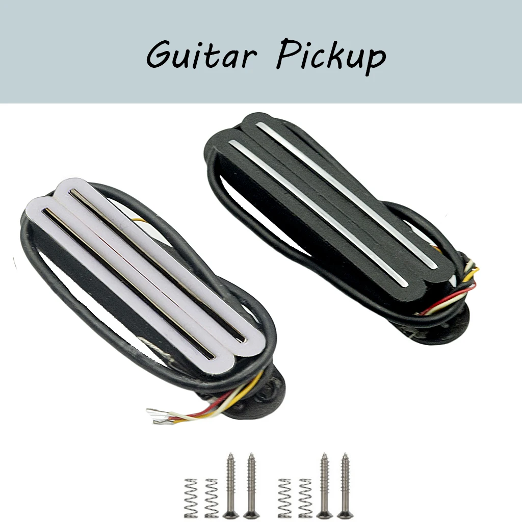 

2PCS Humbucker Bridge Pickup Dual Coil Bridge Pickup Dual Rail Pickup For TL Electric Guitar