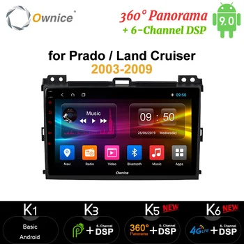

Ownice Octa Core 64G ROM Android 9 4G LTE 360 Panorama DSP SPDIF Car DVD GPS Navi for Prado 2004 2005 - 2009 Land Cruiser 2003
