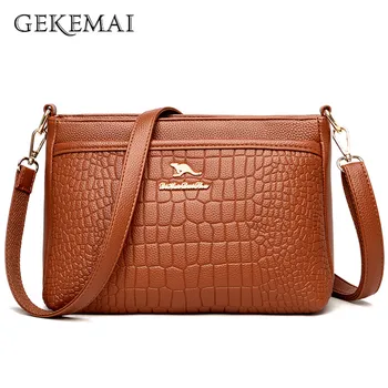 

Luxury Sequined Letter Crossbody Bags for Women 2020 Stone Pattern Pu Leather Purses and Handbags Fashion Exquisite Shoulder Bag