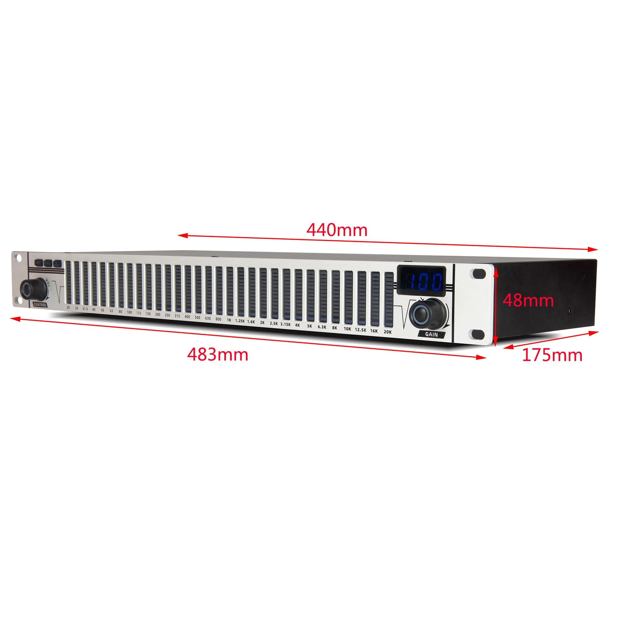 Leicozic Dual 31 Bands Equaliser Digital Equalizador De Audio Equalizers A3 Profesional Sound System Stage & Karaoke Equipment