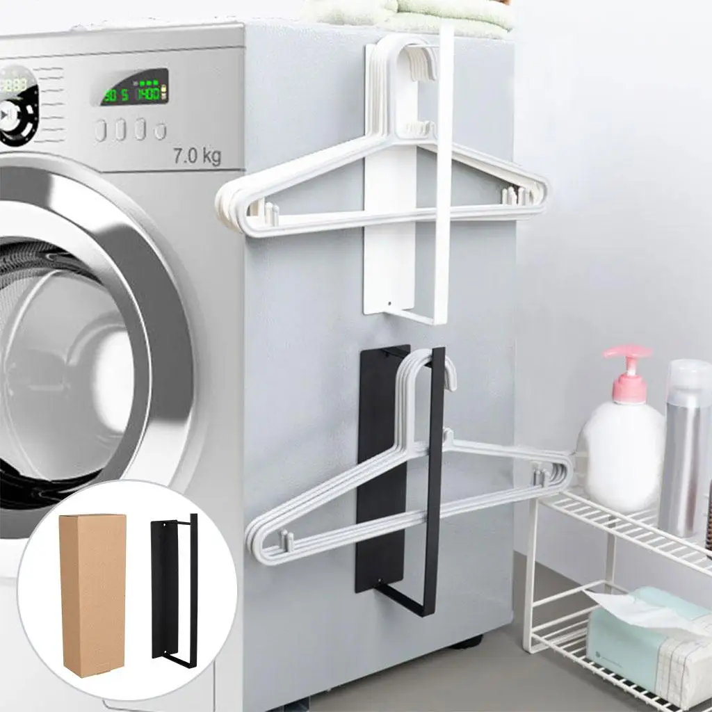 Iron Magnetic Towel Holder Bathroom Storage Towel Storage Shelf Hand Rack Space Saving Single Tier Bar for Bathroom