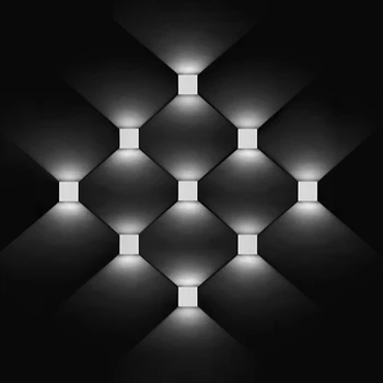 

Aluminum Bedroom Porch Stairs Decorative Lighting Multifunctional LED Wall Light Mounted Cube LED Garden Porch Light