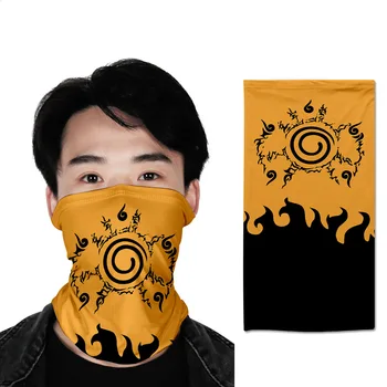 

Naruto Uchiha Sasuke Windproof Cycling Scarf Unisex Seamless Neck Headwear Motorcycle Face Bandana for Women Men Face Scarf