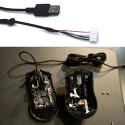 Substituição durável náilon trançado usb mouse cabo linhas para razer mamba elite gaming mouse transporte da gota