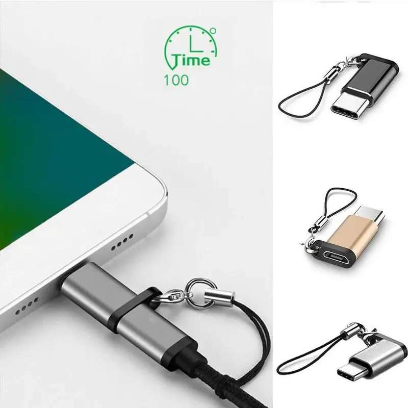 

USB Type C Adapter USB C to Micro USB Converter Connector with Keychain