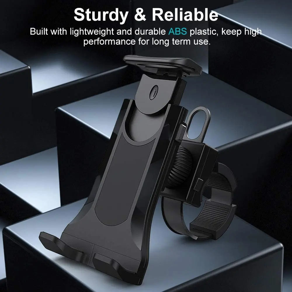 Bike Bicycle Tablet Holder Universal 4-11 Inch Indoor Gym Treadmill Handlebar Tablet Holder Stand Support For iPad iPhone - 2