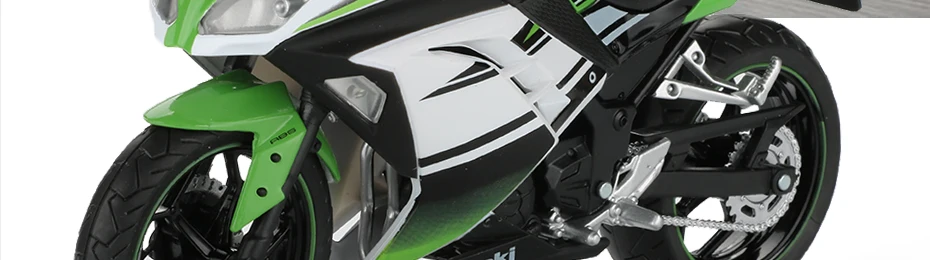 Automax 1:12 мотоциклетная игрушка Ninja H2R/250 сплав горный велосипед внедорожный мотоцикл Мотоциклы игрушки для детей
