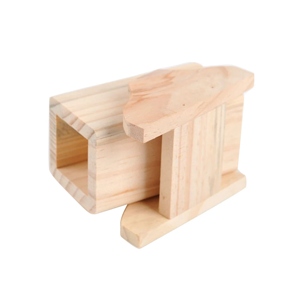 Cute Wooden Seesaw Swing Guinea Pig Rectangle Classic Chew House Hamster Entertainment Toys Pet Supplies Small Animal Safe