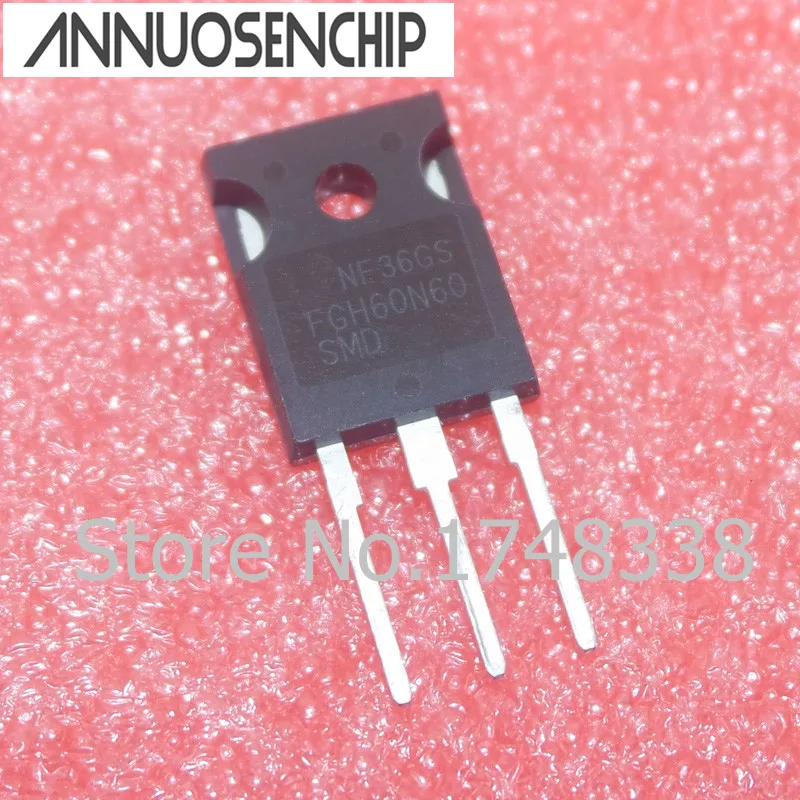 10PCS FGH60N60SMD 60N60 600V 60A TO247 IGBT NEW ORIGINAL bjt transistor transistors kit mosfet transistor igbt single pipe