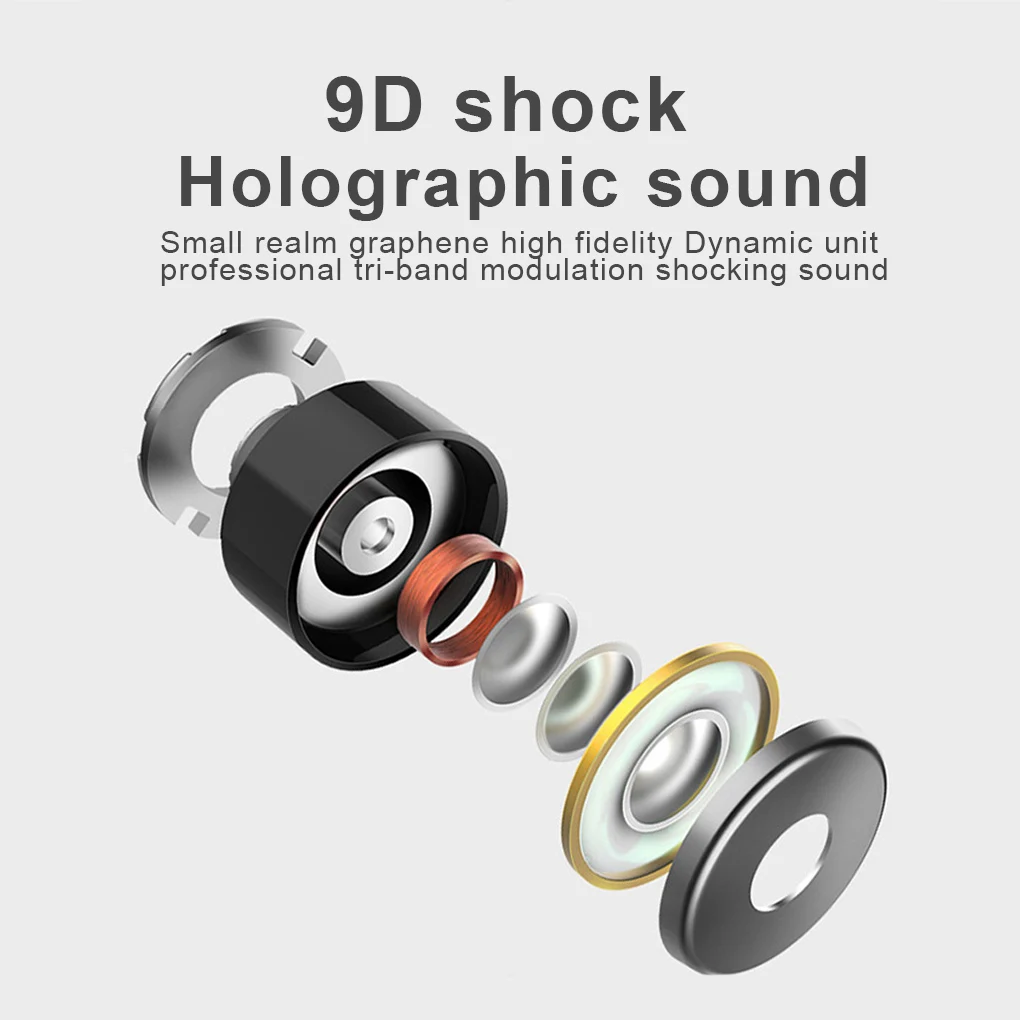 TWS Bluetooth 5 0 Bluetooth Earphone HIFI Sounds Wireless Headphones Handsfree Headset Gaming Headphones For iPhone