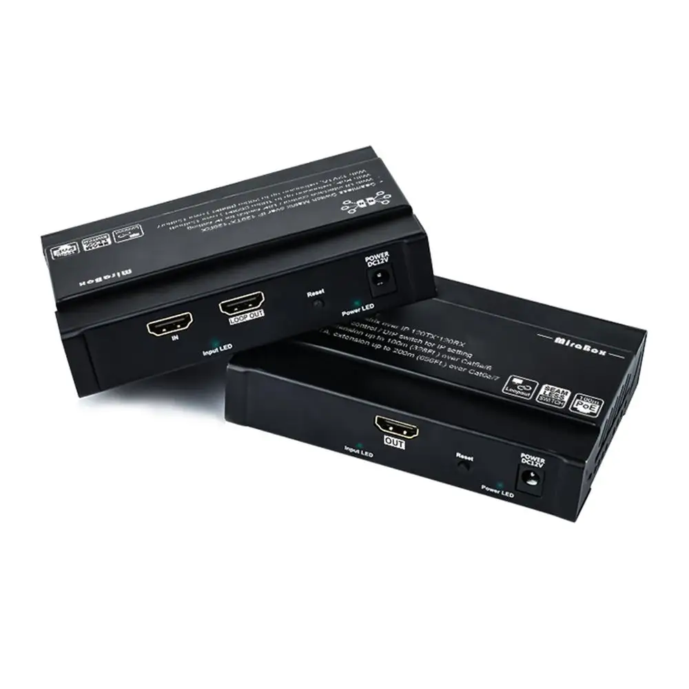 US $116.65 Mirabox HDMI Over IP Matrix Extender 1080P With HDMI Loopout HDMI Over LAN Extender Matrix HDMI Over Cat5e Cat6 Cat7 Extender
