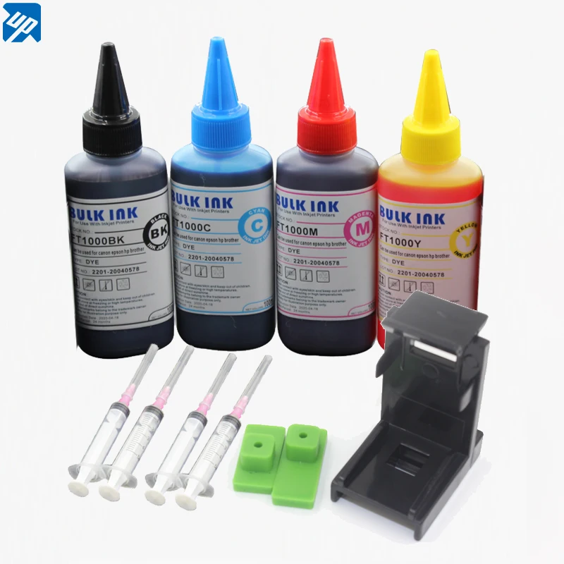 4x100mlRefillInkPrinterInkForCanonPG545BlackPG545XLBlackCL