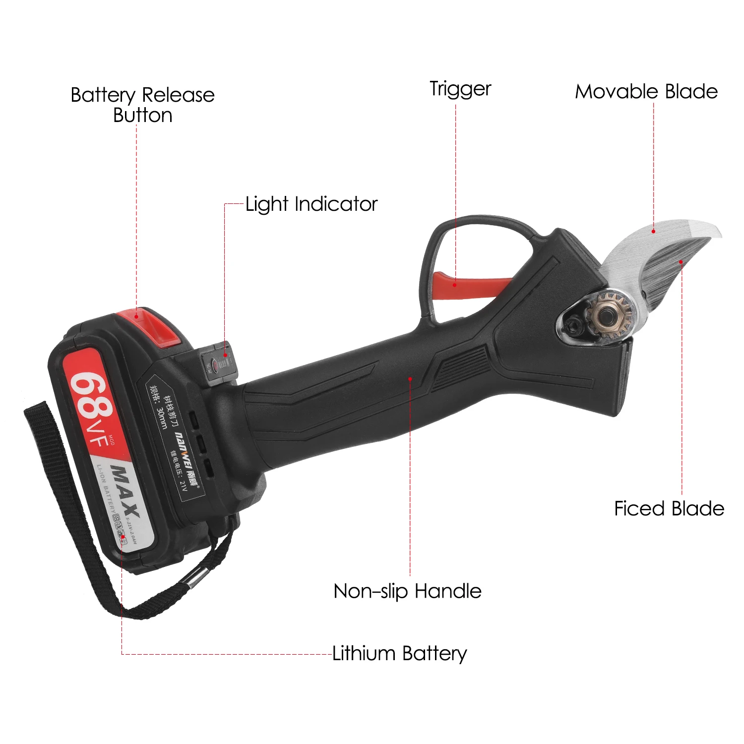 Acheter Cisaille électrique sans fil 21V, haute efficacité, coupe